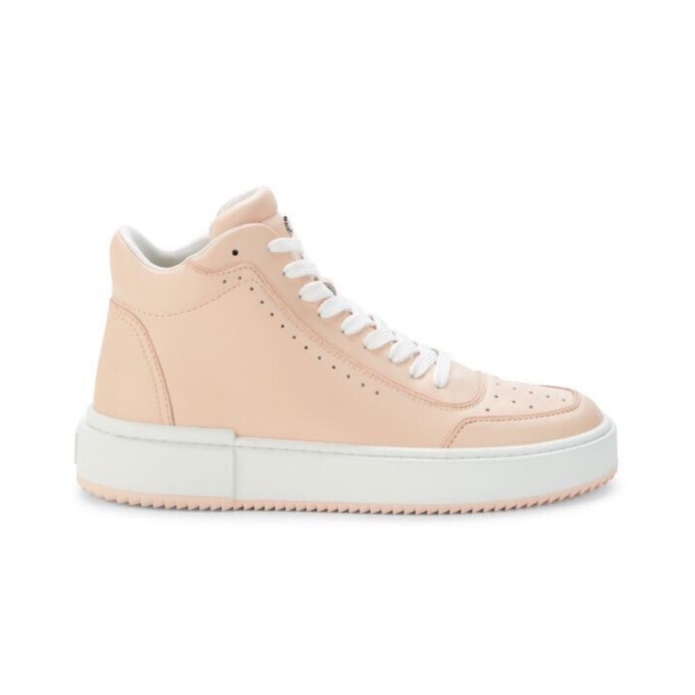 Stuart Weitzman Ryan High Top Sneakers Pink Size 11.5 NEW